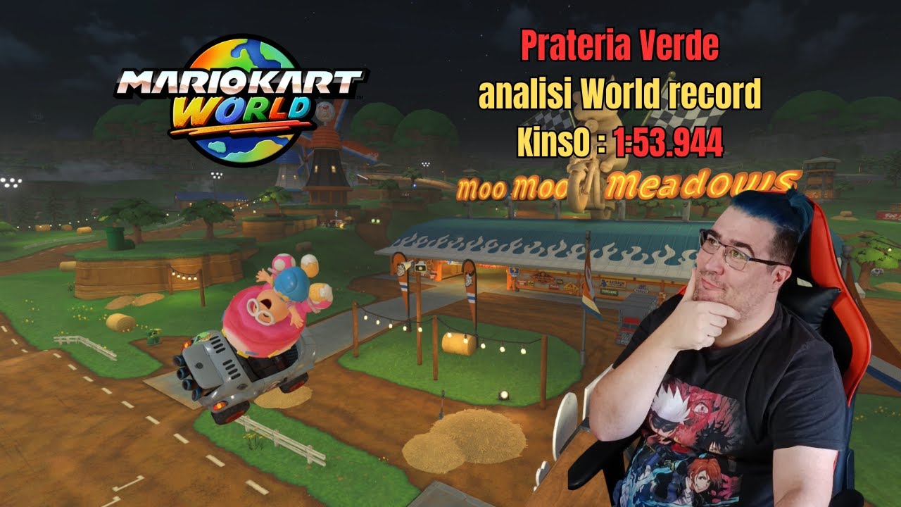 Mario Kart World - WR Prateria Verde ( Analisi dettagliata )