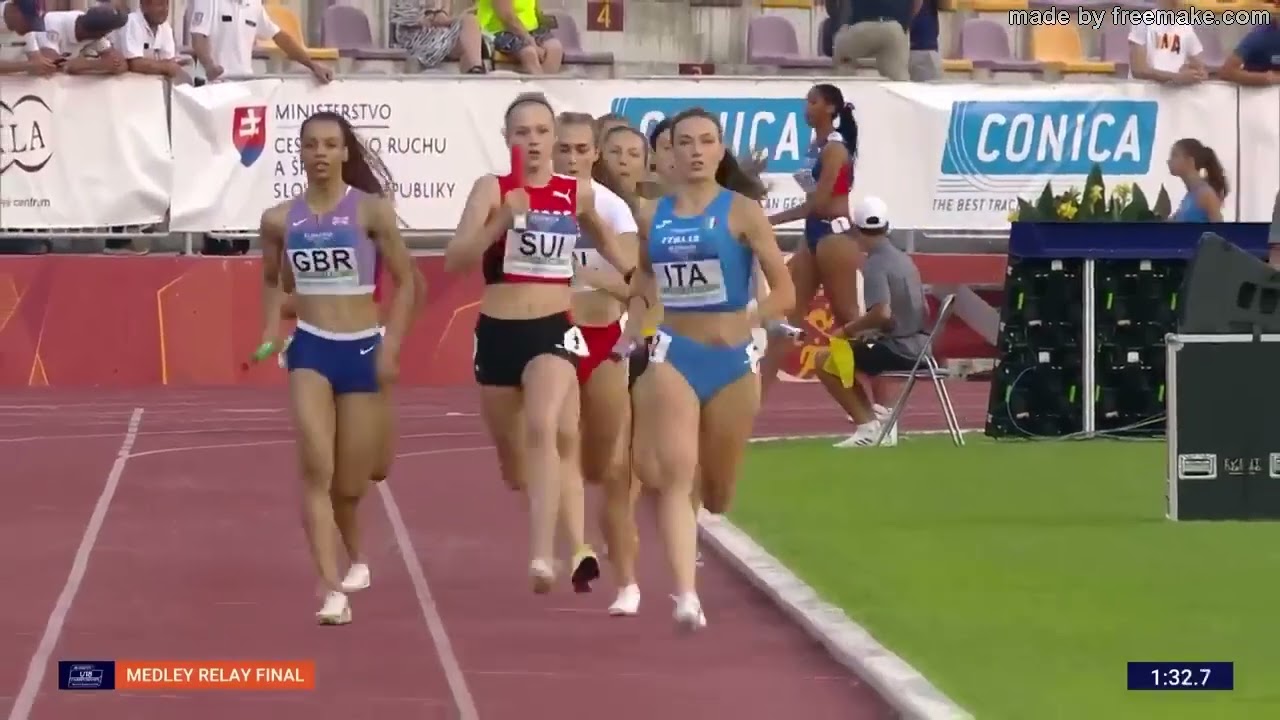 Elisa Valensin ; staffetta/relay - 2024 European Athletics U18 Championships