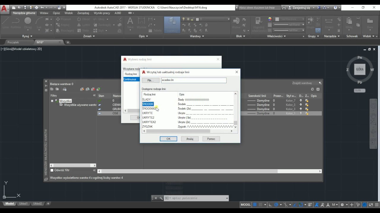 AutoCad 2017 - bloki rysunkowe