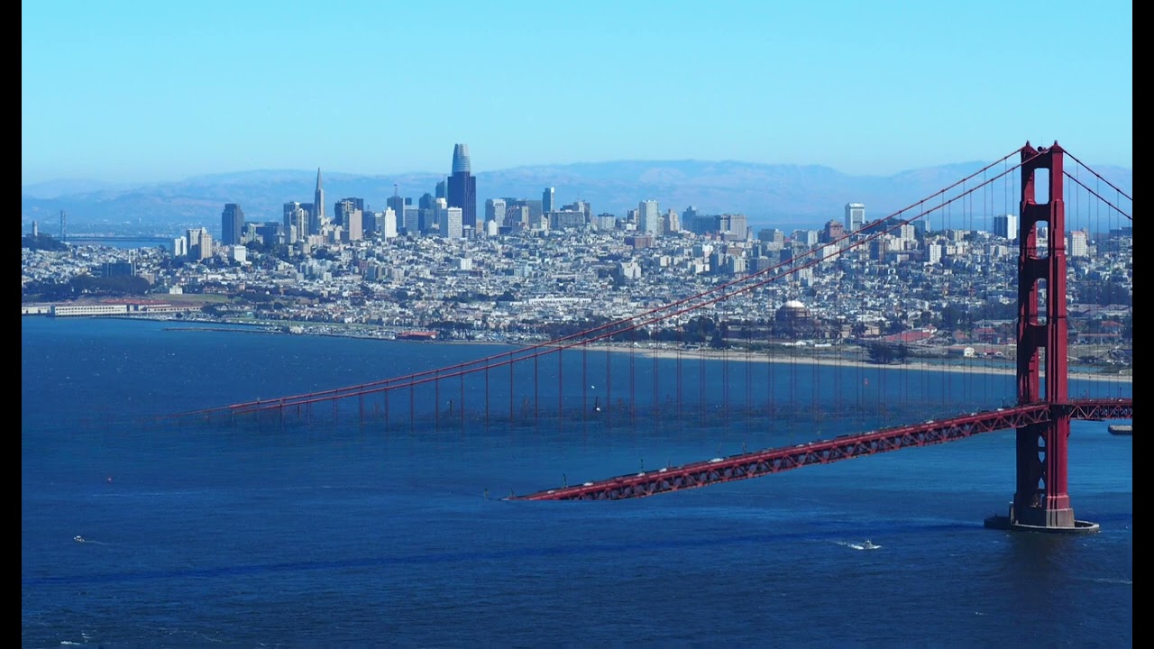 The Golden Gate Bridge collapses into the ocean #shorts  #vfx