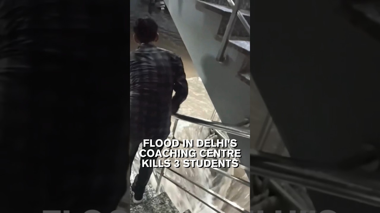 Delhi coaching flood video of Rajendra Nagar: Delhi coaching centre flood | Delhi coaching news |IAS