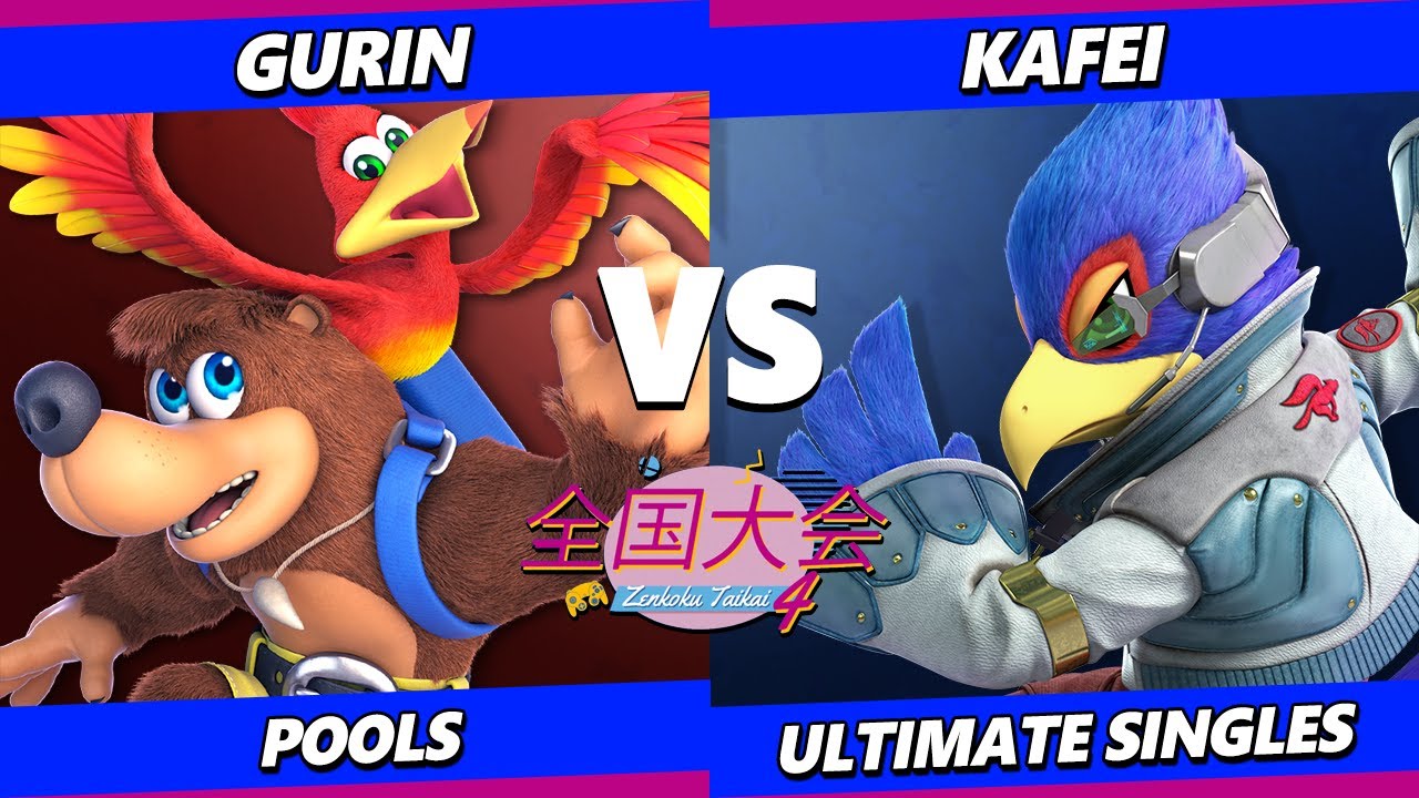 Zenkoku Taikai 4 - Gurin (Banjo Kazooie) Vs. Kafei (Diddy Kong, Falco) Smash Ultimate - SSBU