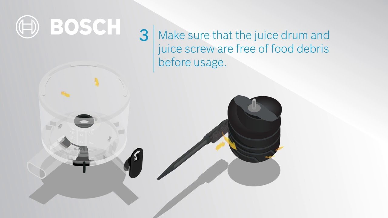 Care tips for your Bosch VitaExtract Slow Juicer