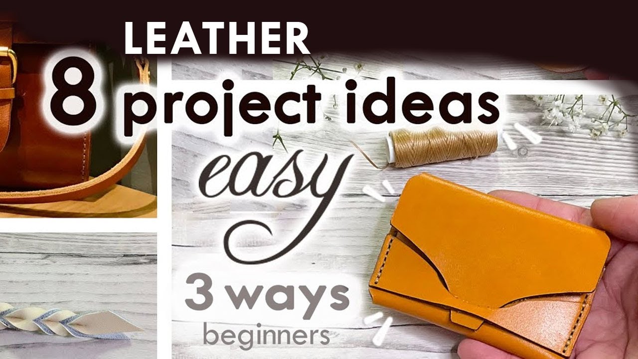 How To Start Leather Crafting - BEGINNERS LEATHER CRAFT - kit/minimal tools/laser