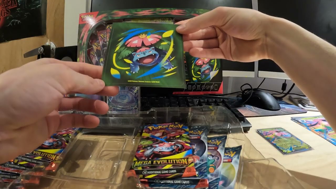 lofi ASMR - Mega Kangaskhan EX & Mega Venusaur EX Boxes Opening