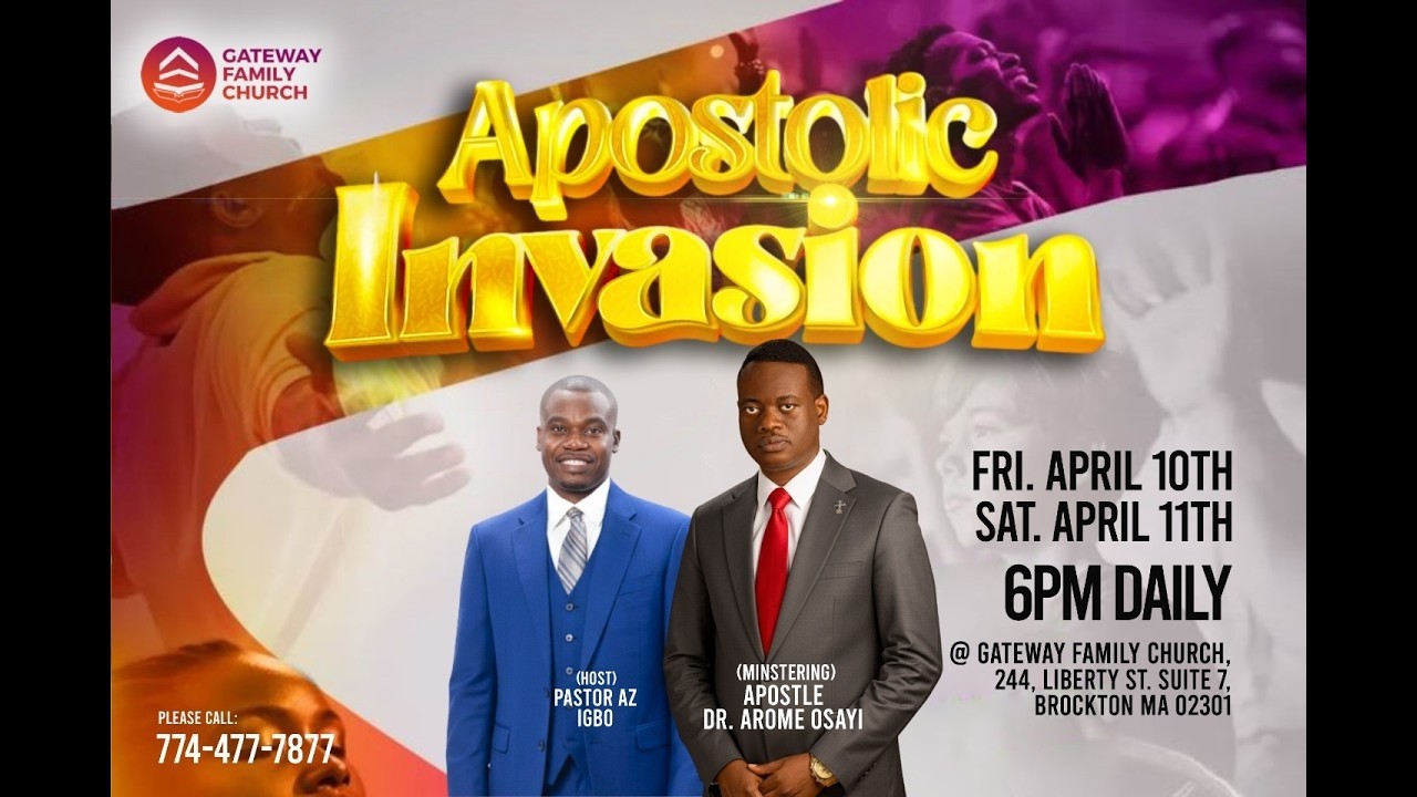 APOSTOLIC INVASION BOSTON || DAY 2 || DR. AROME OSAYI|| 12TH APRIL 2026