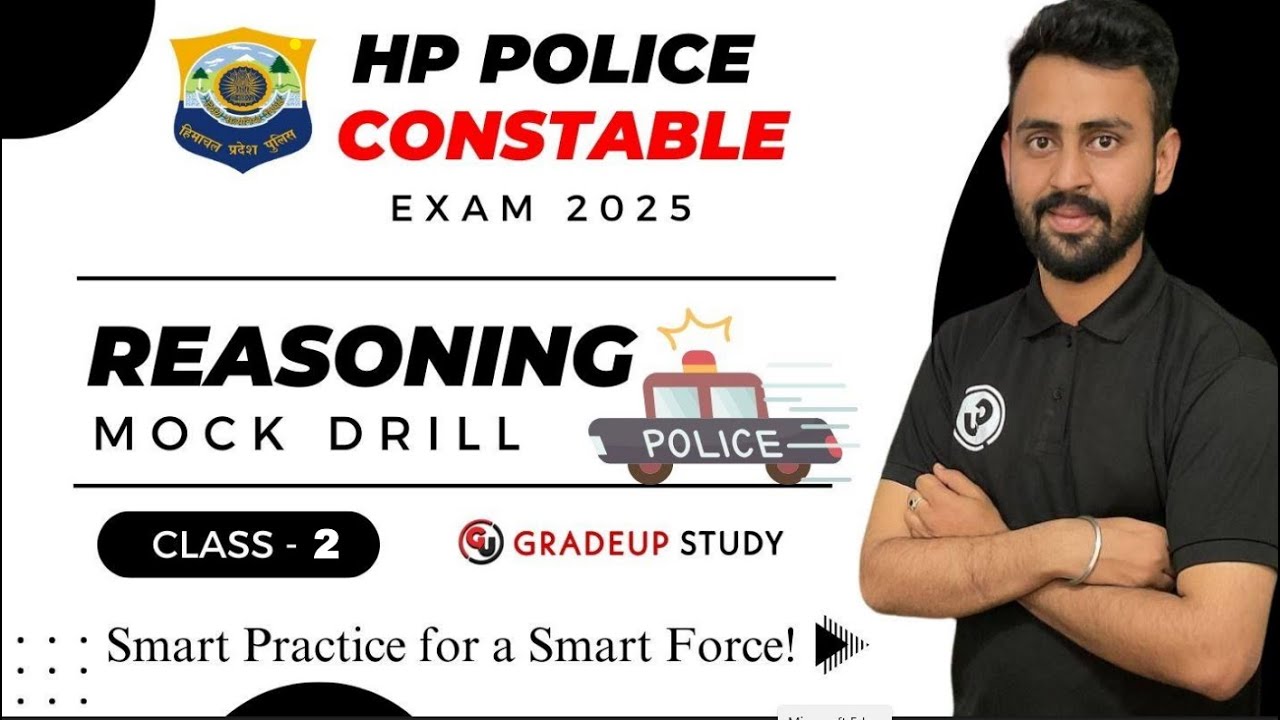 Reasoning Class - 2 || HP Police Constable & Other Exams - Mock Drill Series 2024-25