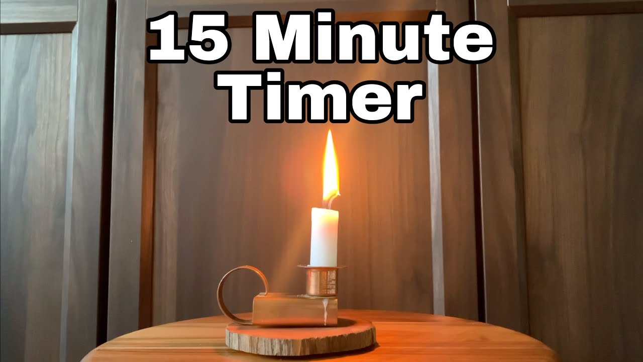 15 Minute Timer | Candle Melting Timelapse | Relaxation & Mindfulness for Classroom and Meditation