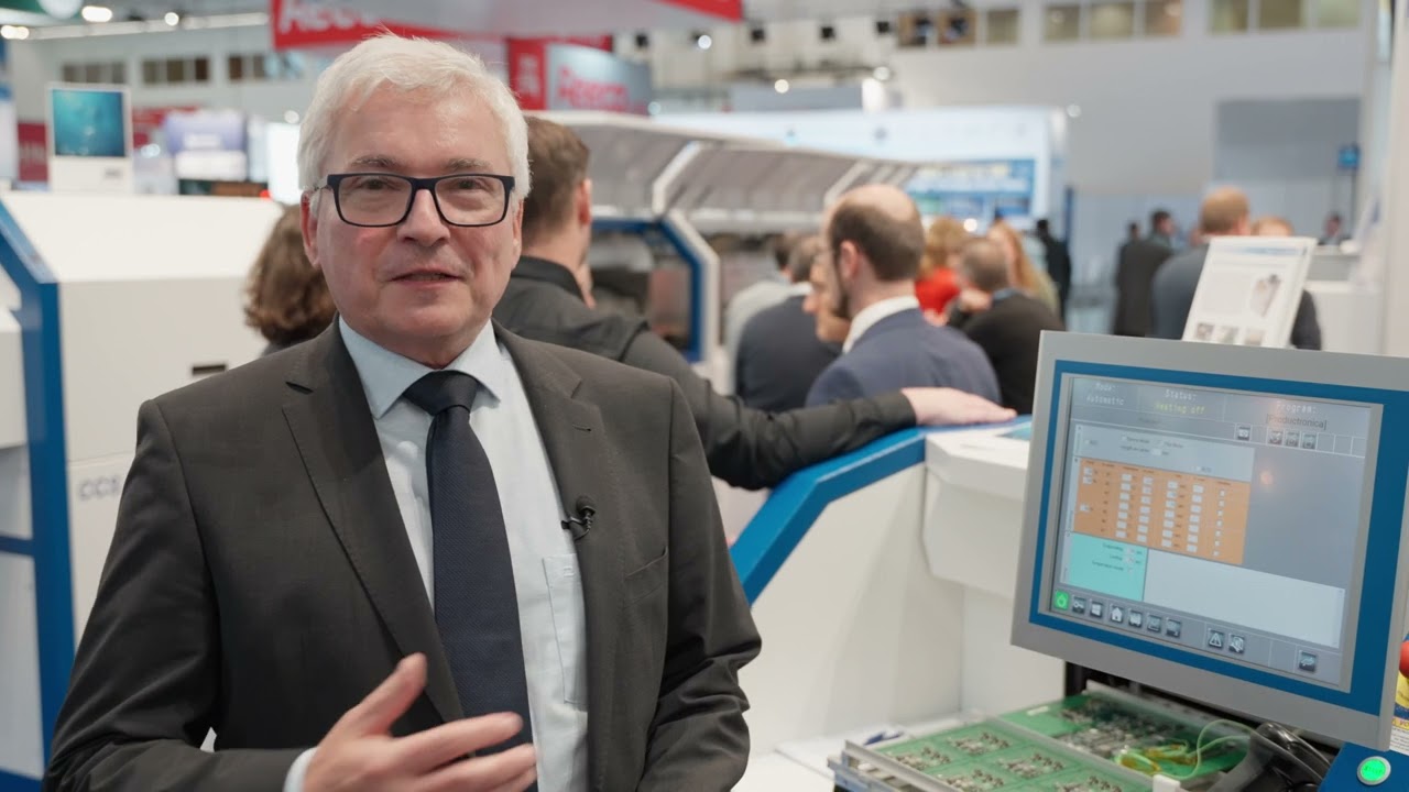 Presentation of the new CCS100VAC Vapour Phase Reflow oven and AGC with APM software.