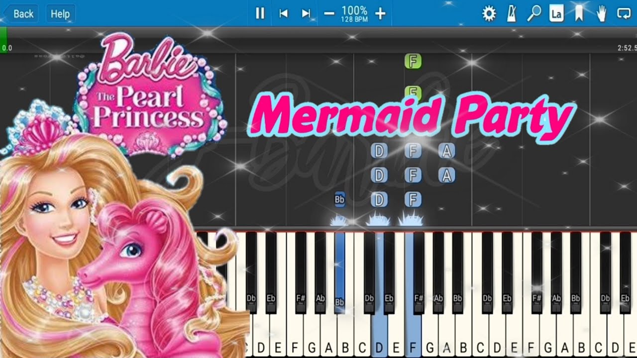 Mermaid Party - Barbie The Pearl Princess (Piano Tutorial)