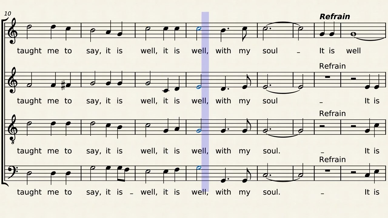 When Peace, Like a River  It is Well with my Soul  - Bass