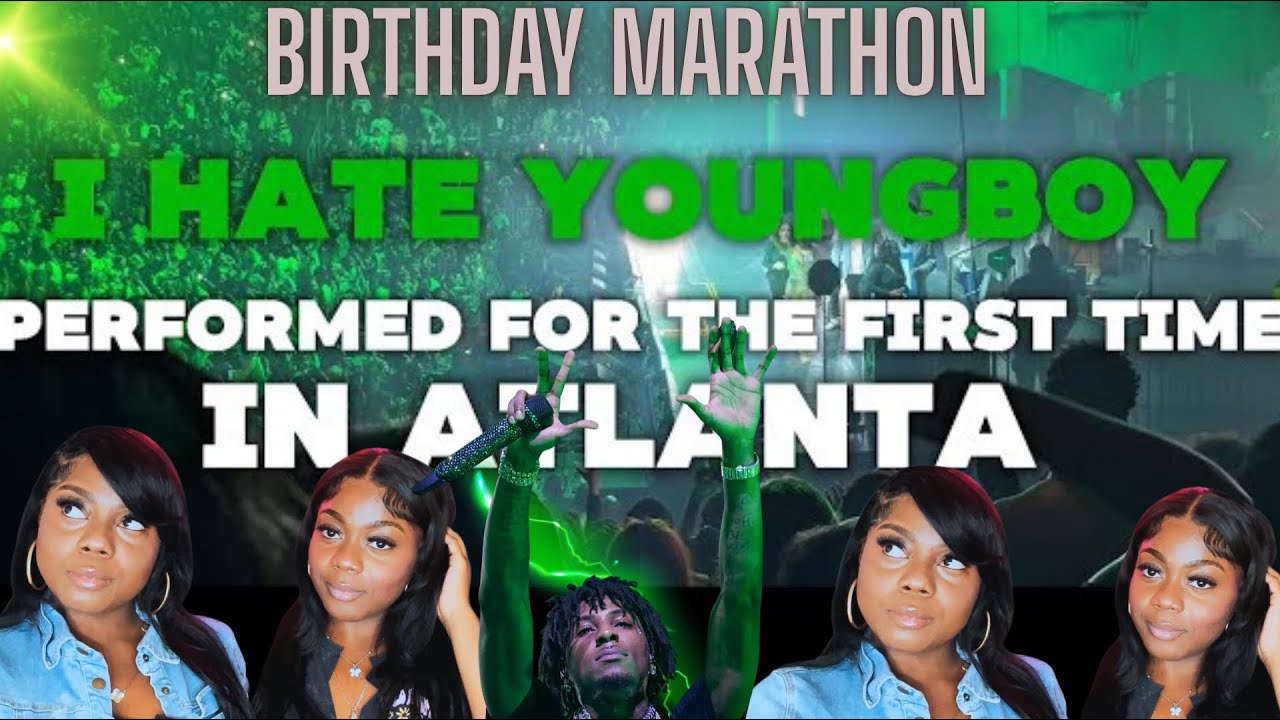  DAY1️⃣2️⃣Birthday Marathon🎂KAREN&SHARONFILMS🎬React to YoungBoy -I HATE(Durk Diss) @ THE ATL CONCERT