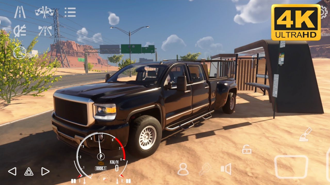 CPM2 – Heavy Pickup & Big Trailer on Desert Road | Realistic |Chevrolet Silverado 3500 HD Gameplay 