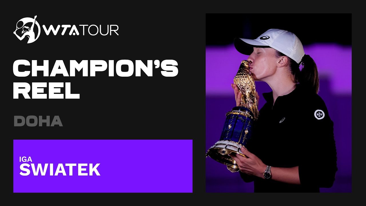 Swiatek charges to first title of 2022 in Doha 🏆