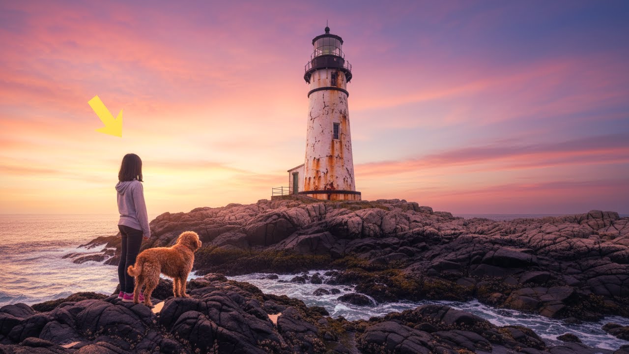 Huérfana y su Perro se Refugiaron en un Faro Solitario y lo que Vieron Nadie lo Imaginaba