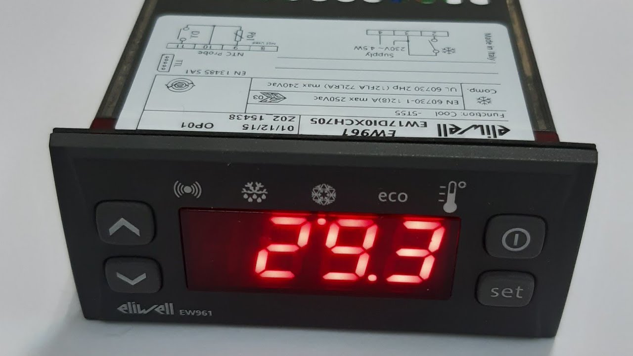 برمجة ثرموستات eliwell we 961 How to program thermostat