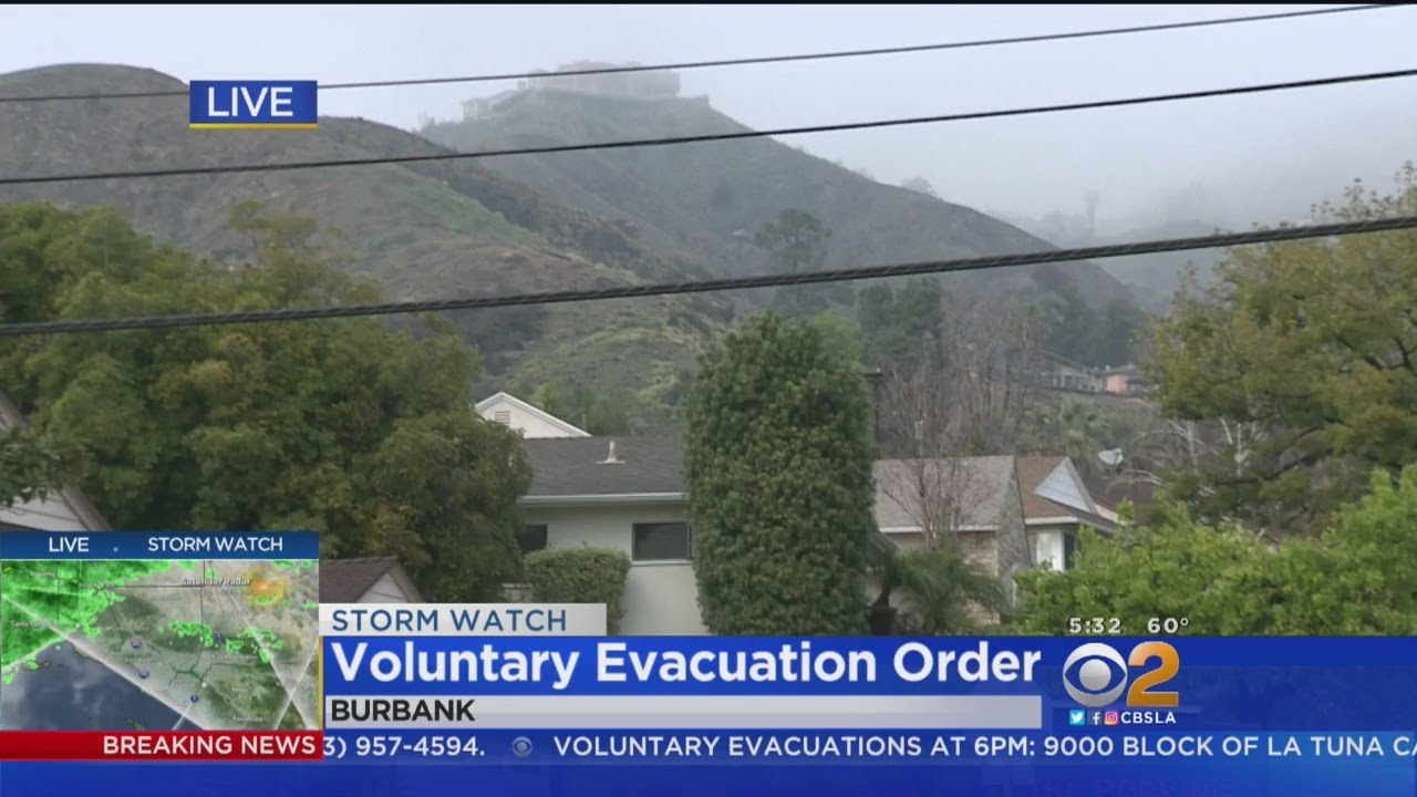 Rain Prompts Voluntary Evacuation Order In Burbank