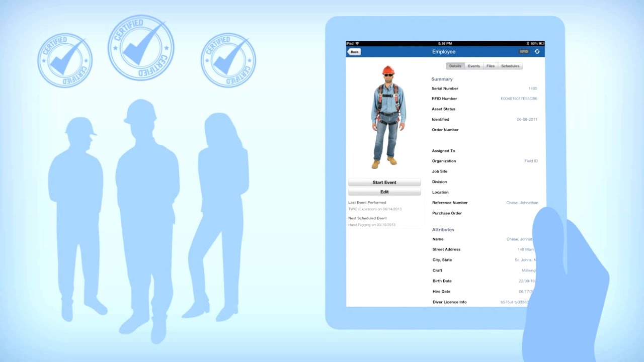 Training Management in Field ID