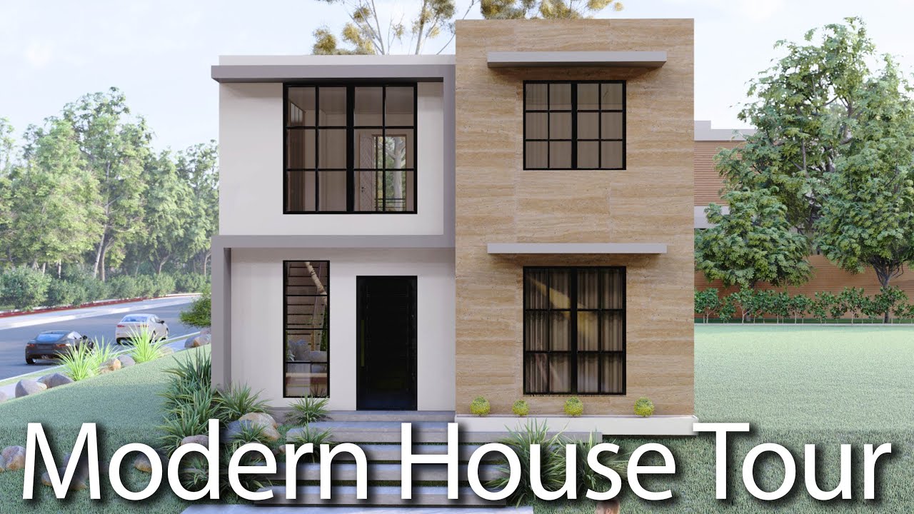 (7x9 Meters) Modern Small House Design | 4 Bedrooms House Tour | Small lot