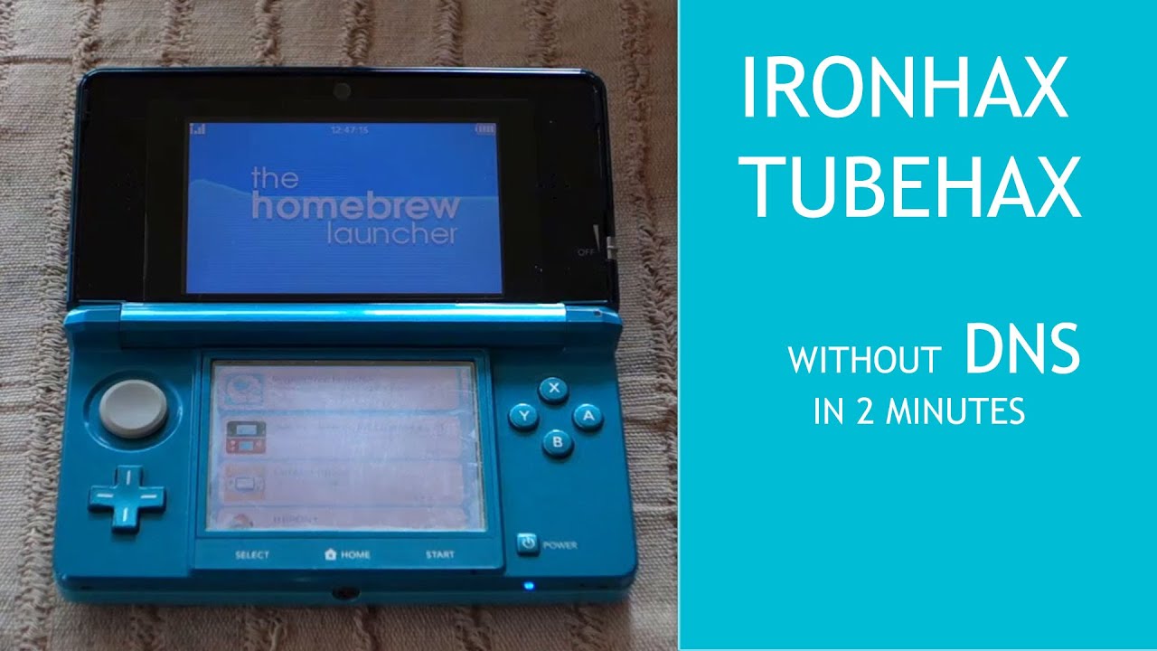 NEW ironhax + tubehax without DNS in 2 minutes tutorial