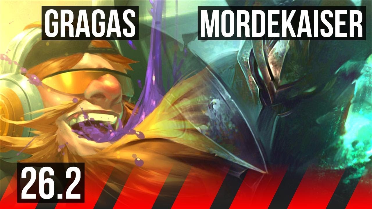 GRAGAS vs MORDEKAISER (TOP) | Perfect KDA: 6/0/8 | KR Master | 26.2