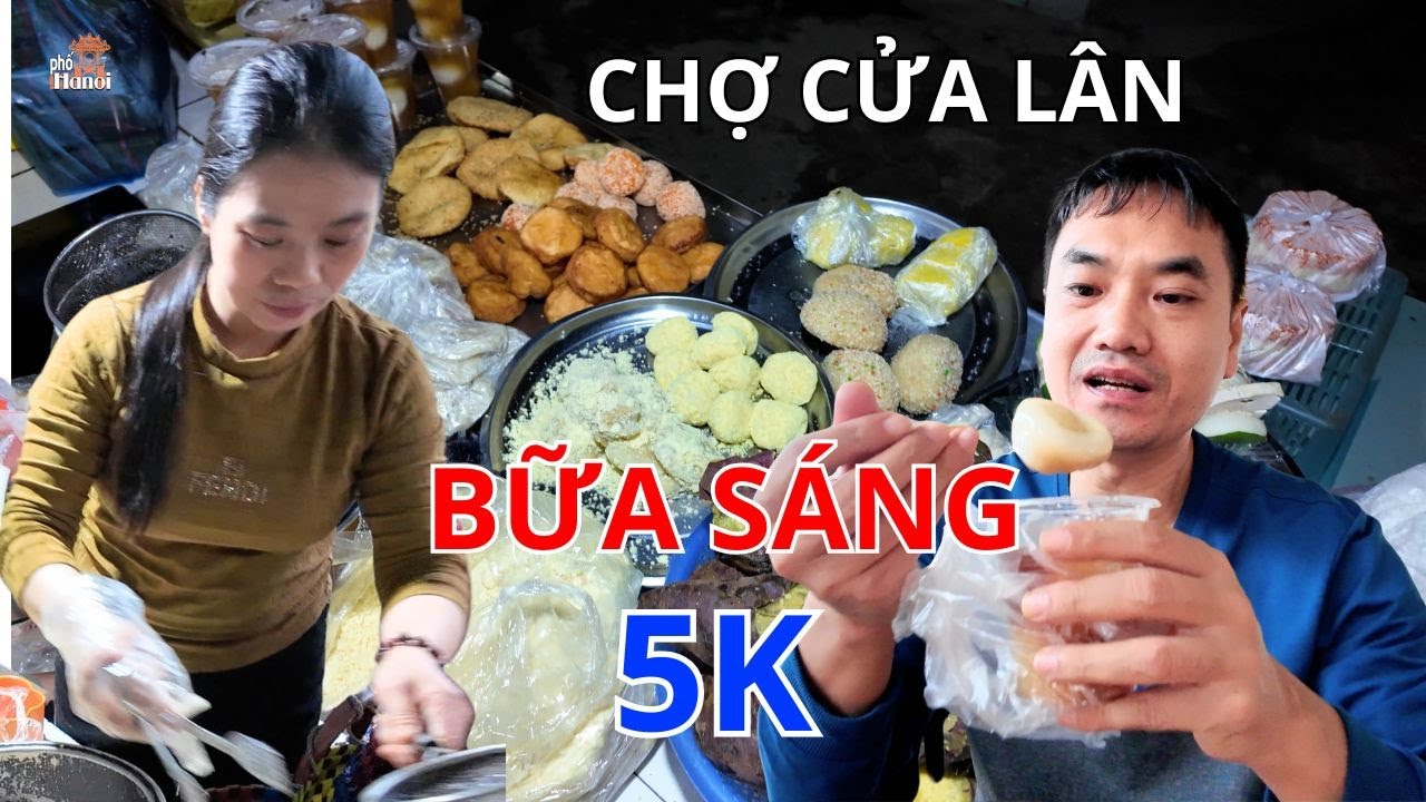Sốc: Bữa sáng 5.000đ vẫn tồn tại ở năm 2025 tại Chợ Cửa Lân Nam Thịnh Tiền Hải Thái Bình
