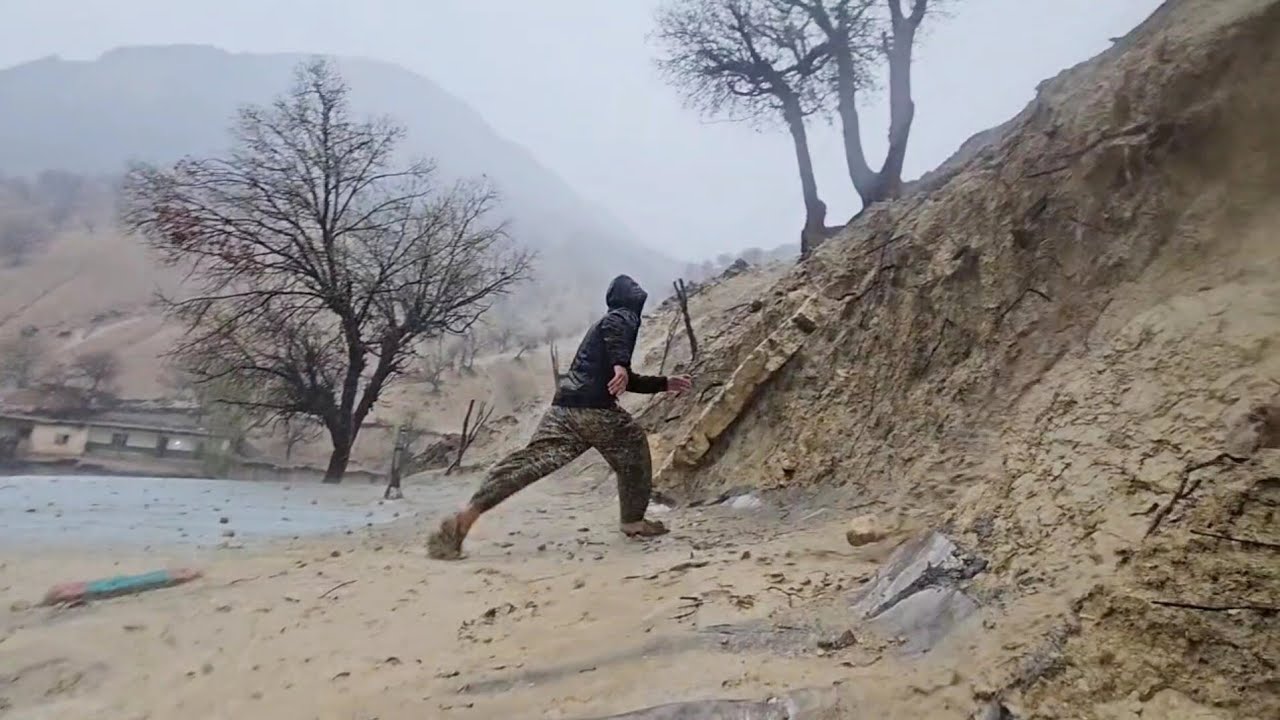 ⚡ Sudden Dangerous Storm Hits Our Family | Real Mountain Life 🌪️