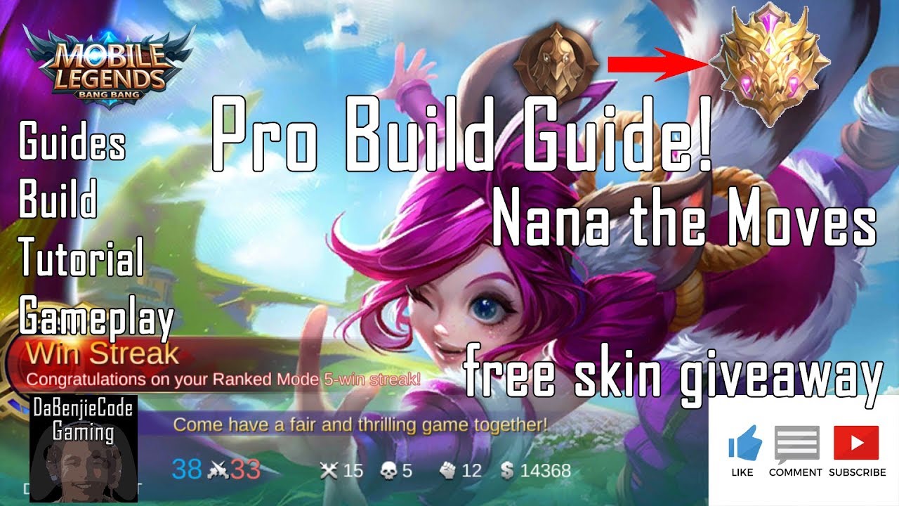 #freeskin #giveaway #probuild  Nana Pro Build Guide! (mobile legends:bang bang)