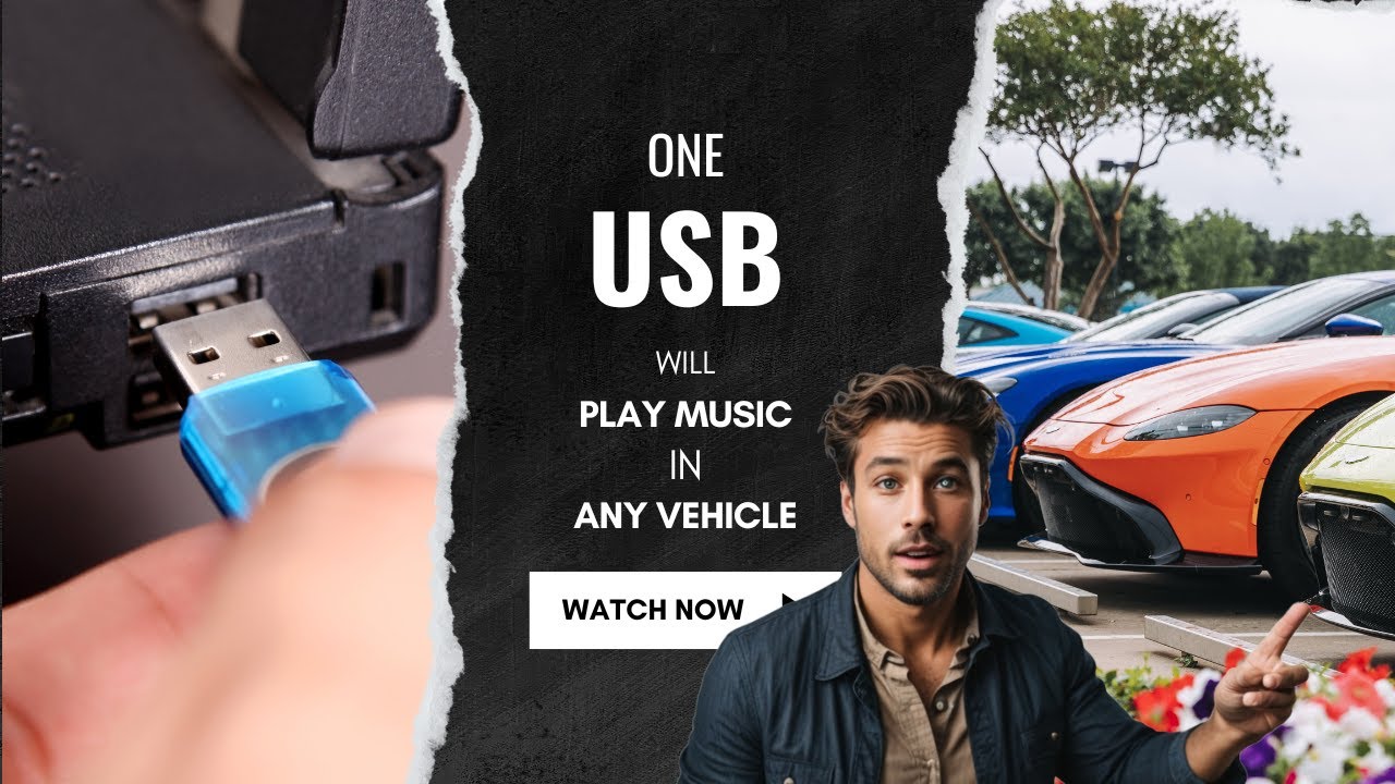Воспроизводите музыку с USB-устройства в автомобиле