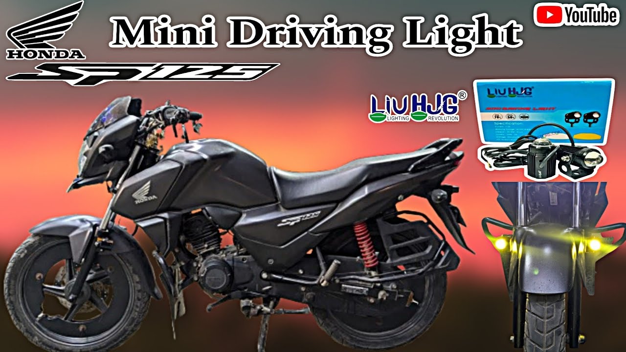 Honda Sp125 Mini Driving Light Fitting | Liu HJG Fog Light | 20W Fow Light |