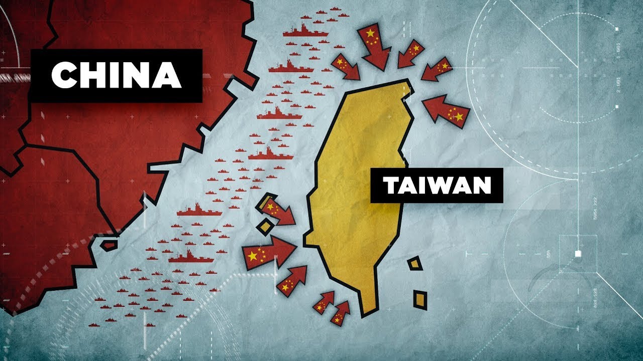 The Chinese army presented an animation of a joint high-precision strike on Taiwan