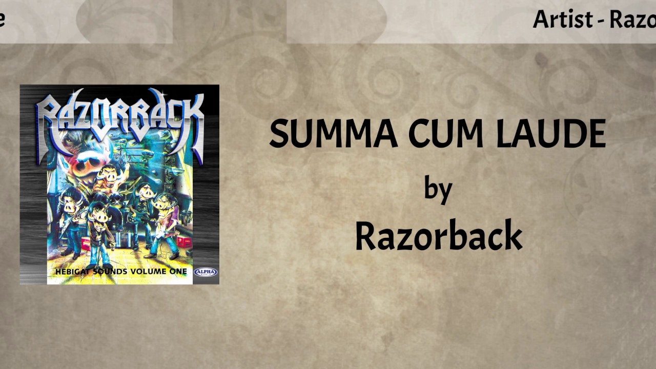 Razorback - Summa Cum Laude (Lyrics Video)
