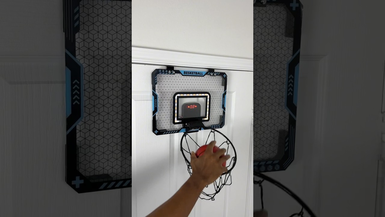 This Basketball Mini Hoop lights up every time you dunk! 🤩🏀