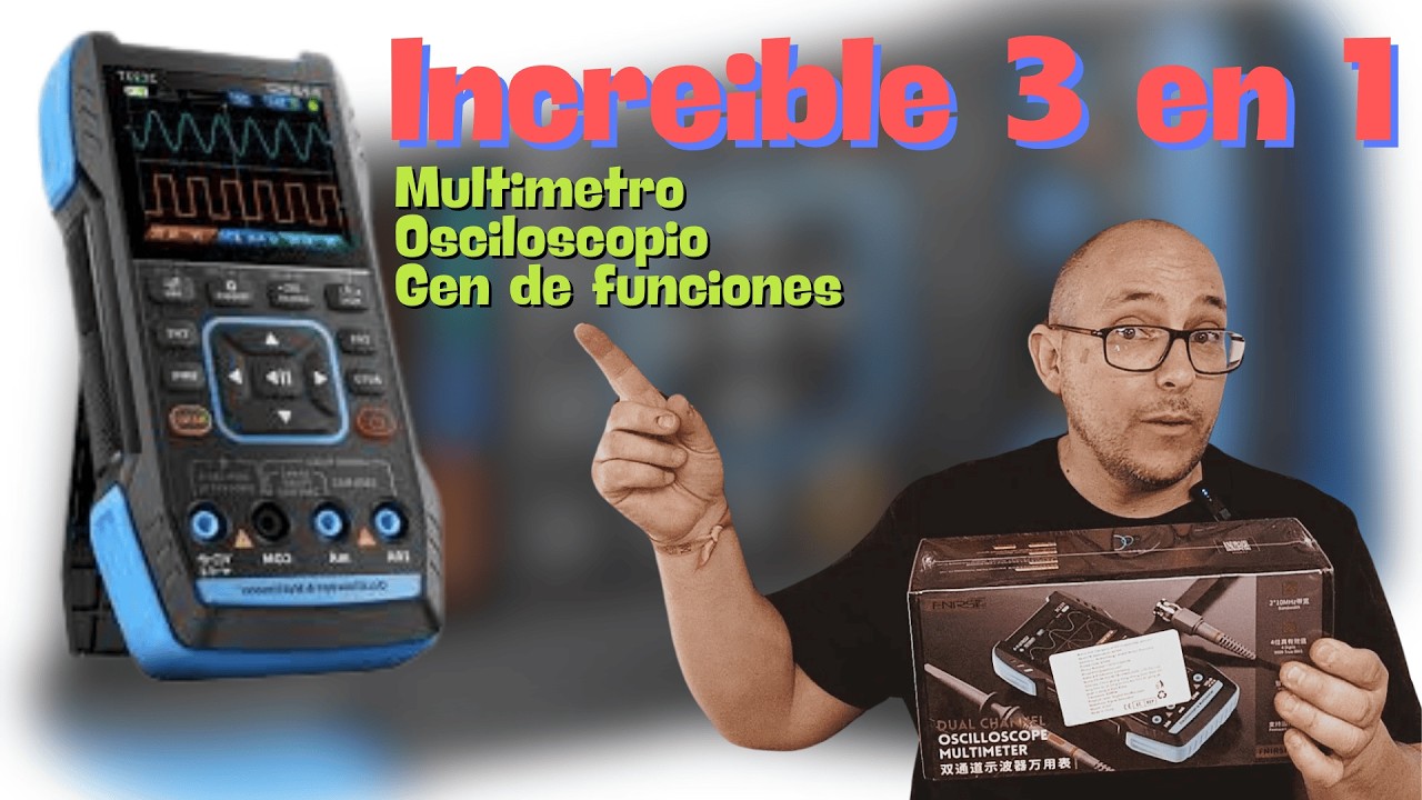 ¿Cuál es el MEJOR multímetro combinado con osciloscopio? Review y demo de Fnirsi 2C23T Electronic-On