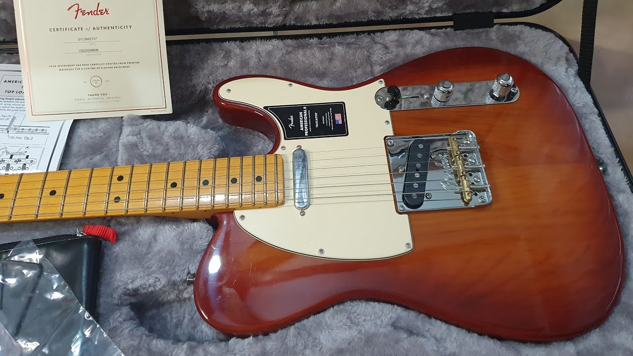 Fender Telecaster American Professional II Roasted Pine - Unboxing + Test