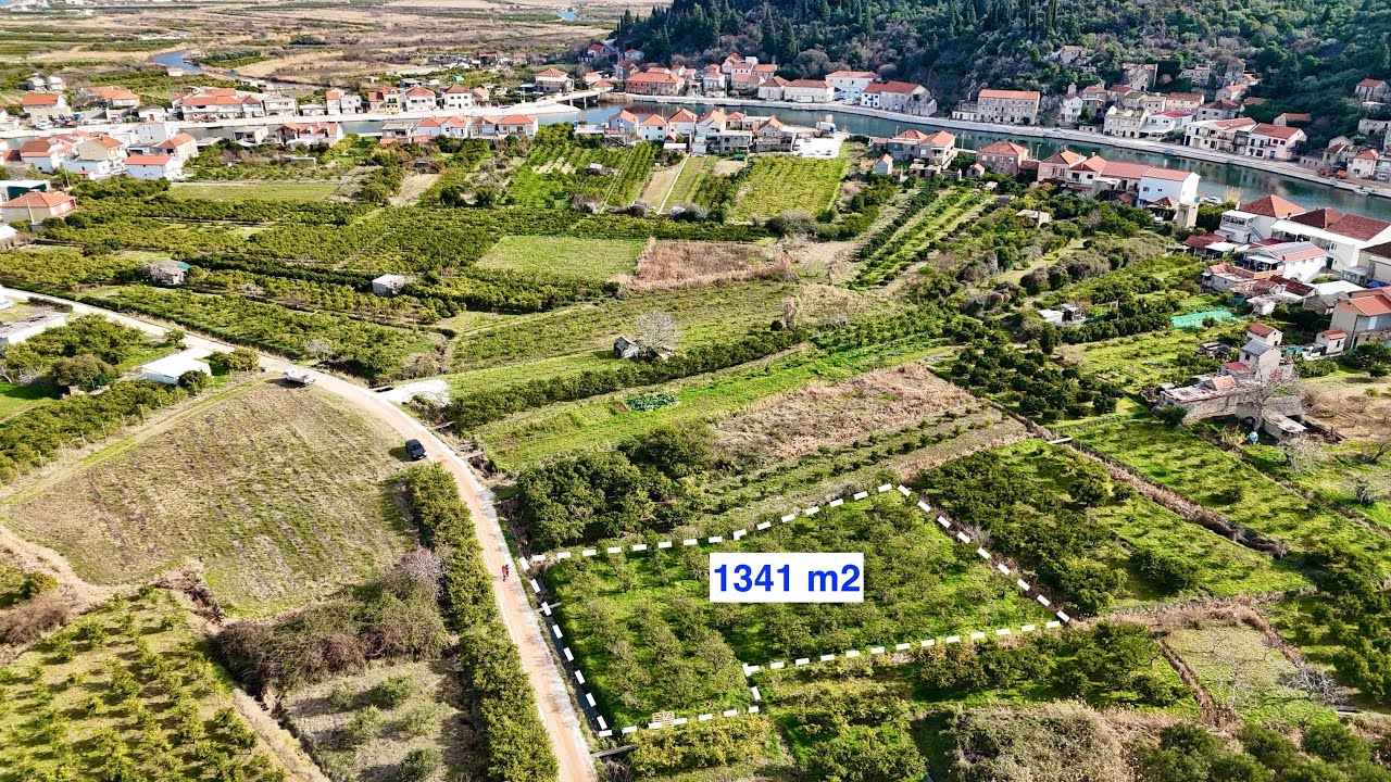 Opuzen - gradevinsko zemljiste 1341 m2 OPUS NEKRETNINE