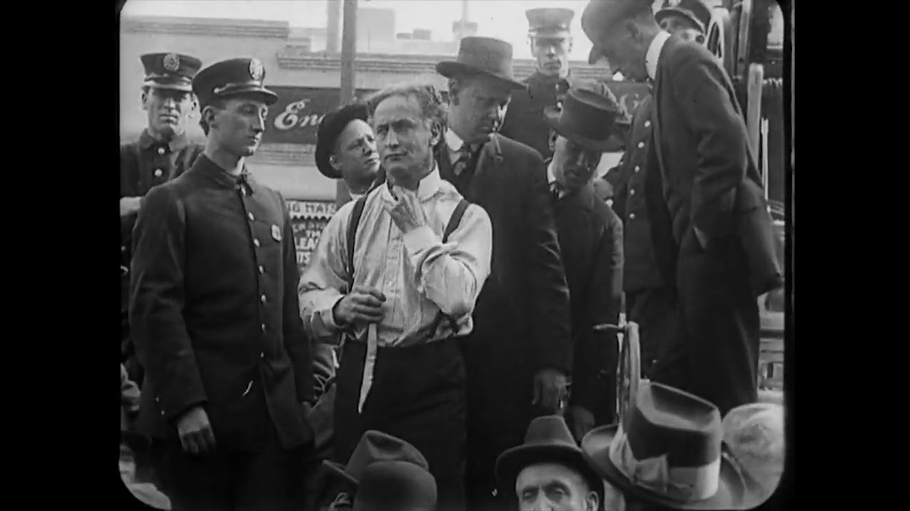 Preparing for a Straitjacket Escape, Los Angeles, Calif. (1915) Harry Houdini