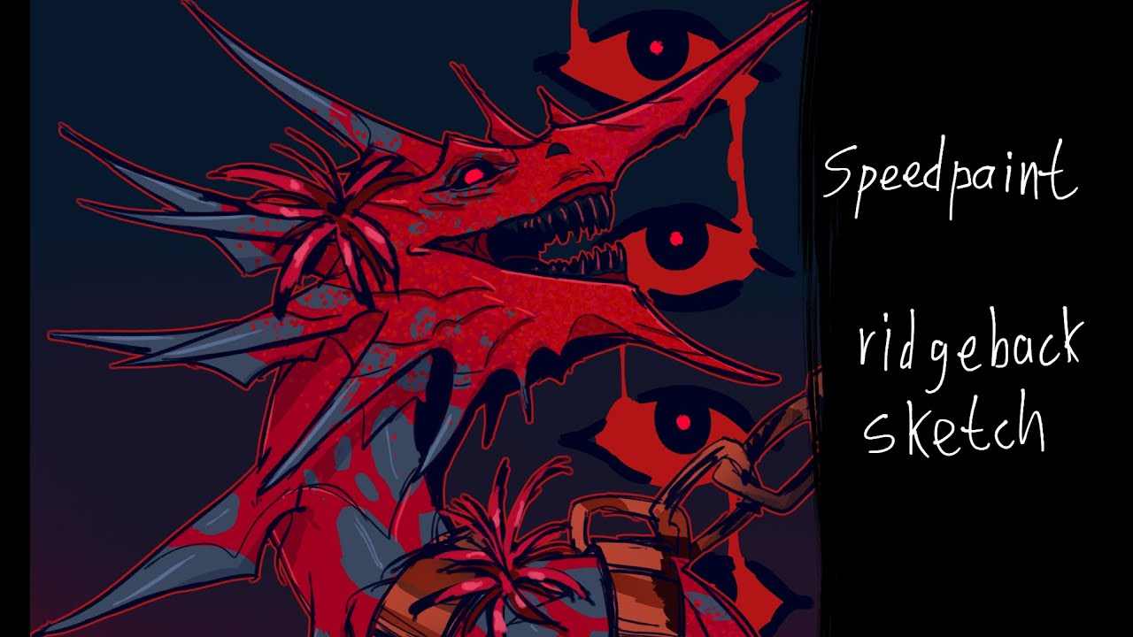ridgeback sketch (speedpaint)