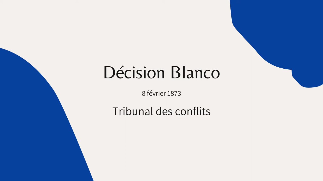 D&eacute;cision Blanco, Tribunal des conflits, 1873