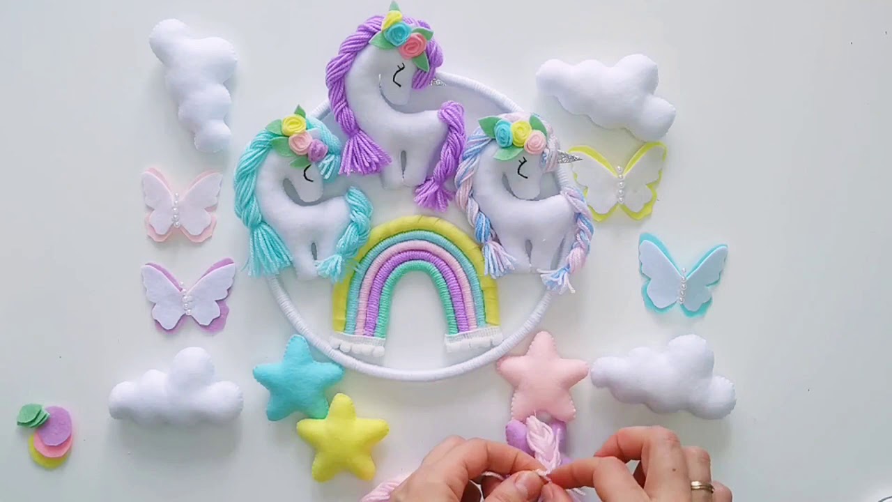 единорог из фетра своими руками. шьём игрушки для малышей