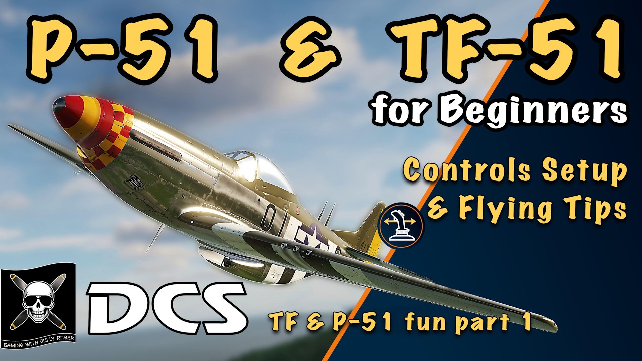 DCS P-51 Mustang Beginner Tutorial l | T-51 How to Setup, Controls & Flying Tips (Takeoff & Landing)