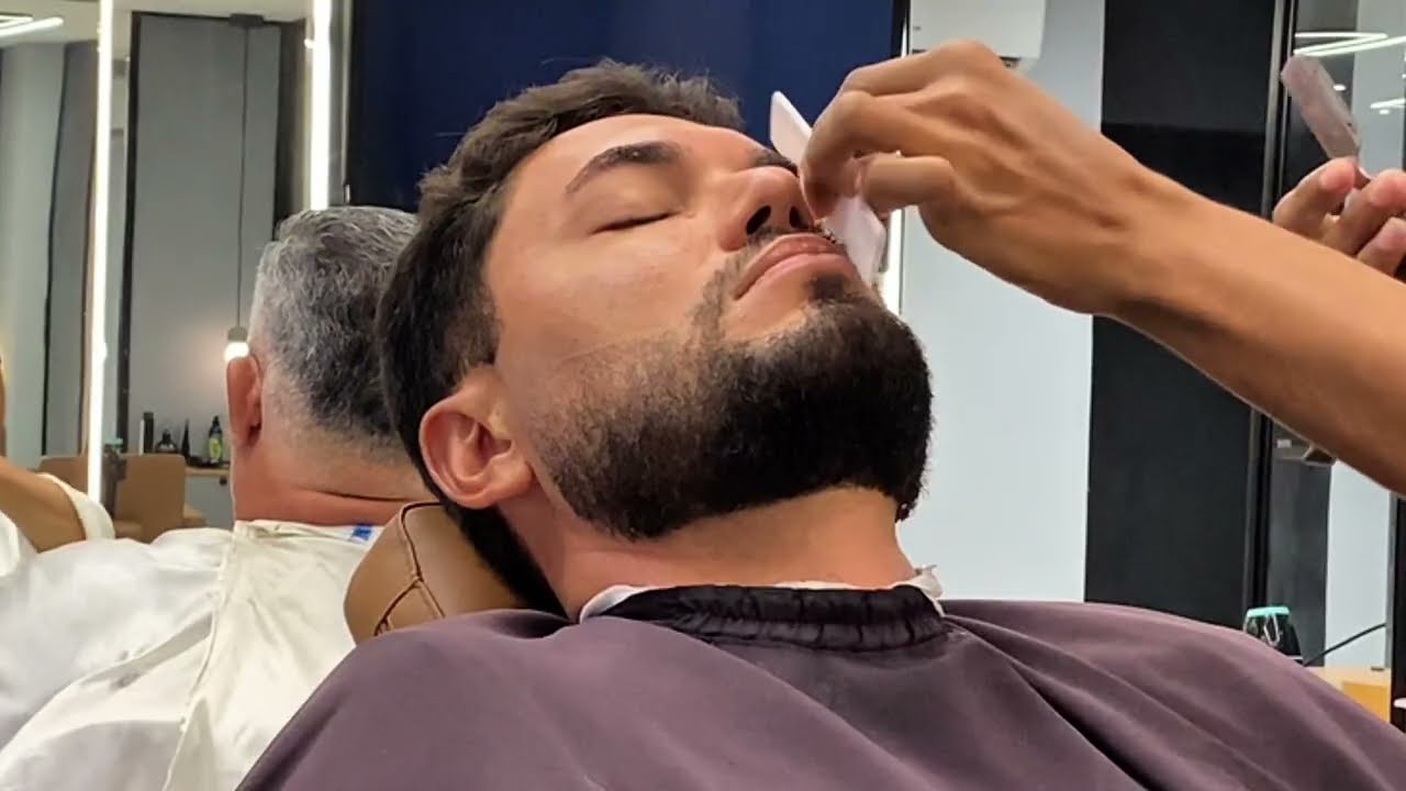 Transformação de Barba Completa 💈 Degradê + Barba Terapia + Finalização Perfeita
