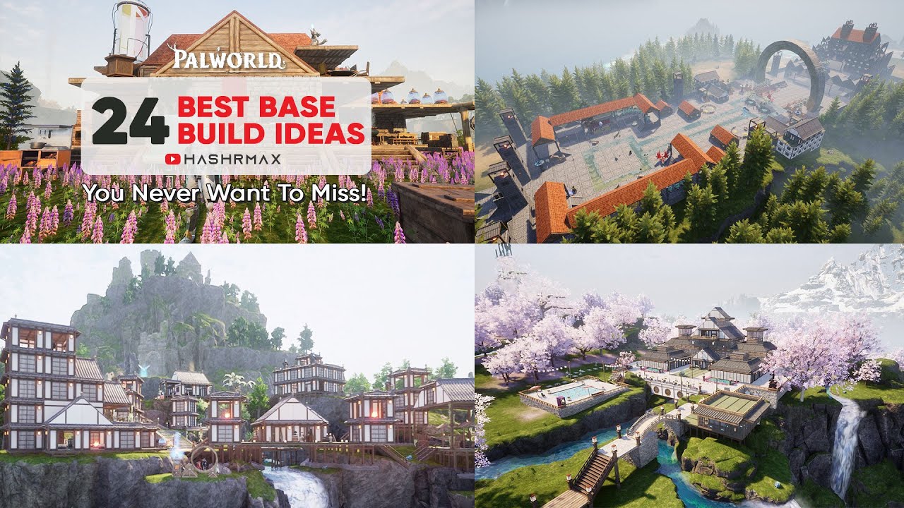 BEST BUILD OF PALWORLD WITH BASE LOCATION #palworld #creativebuild