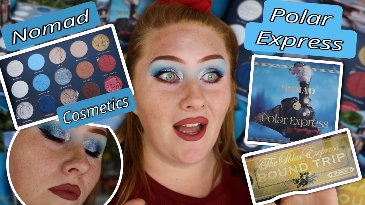 [NEW] Holiday Polar Express ☃️❄️ Nomad Cosmetics palette 🎨 + Swatches 🚂