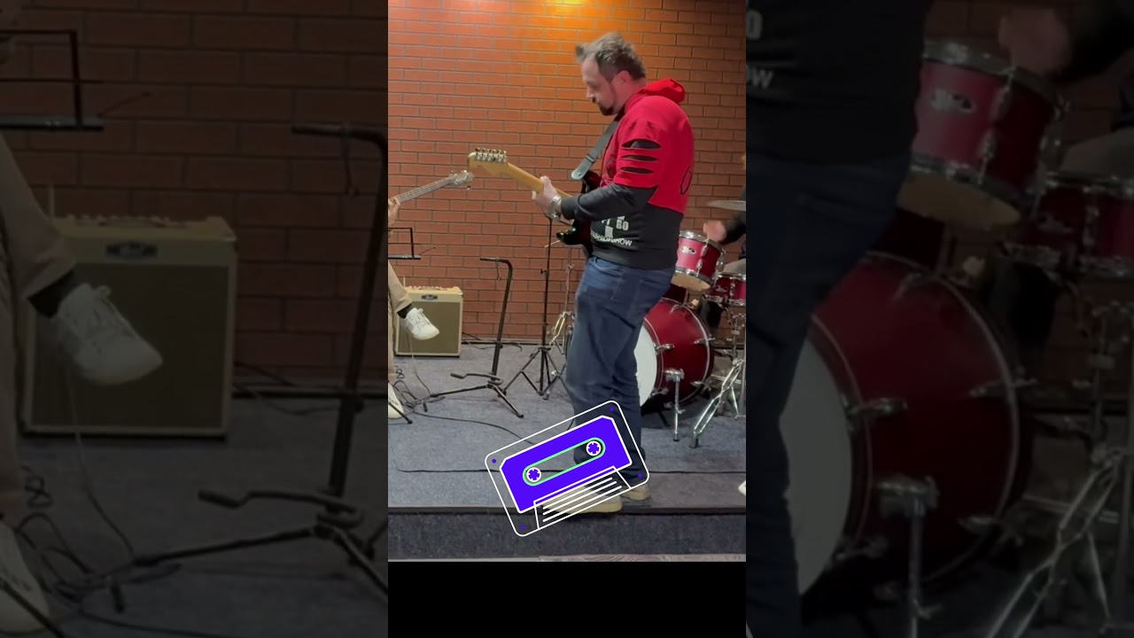 Блюз-экспромт на джэме в музыкальной школе Обертон #rock #blues #guitar #блюз #рок