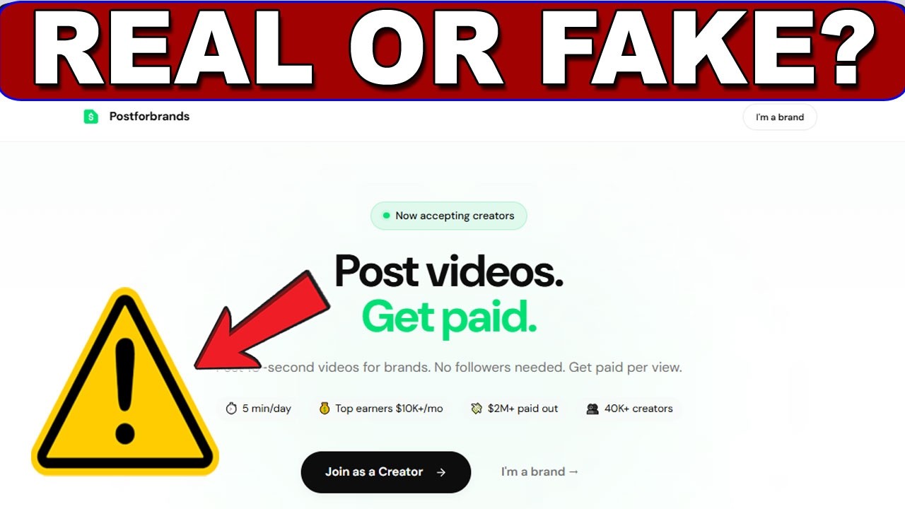 Обзор сайта Postforbrands.com &mdash; действительно ли он платит или это мошенничество?
