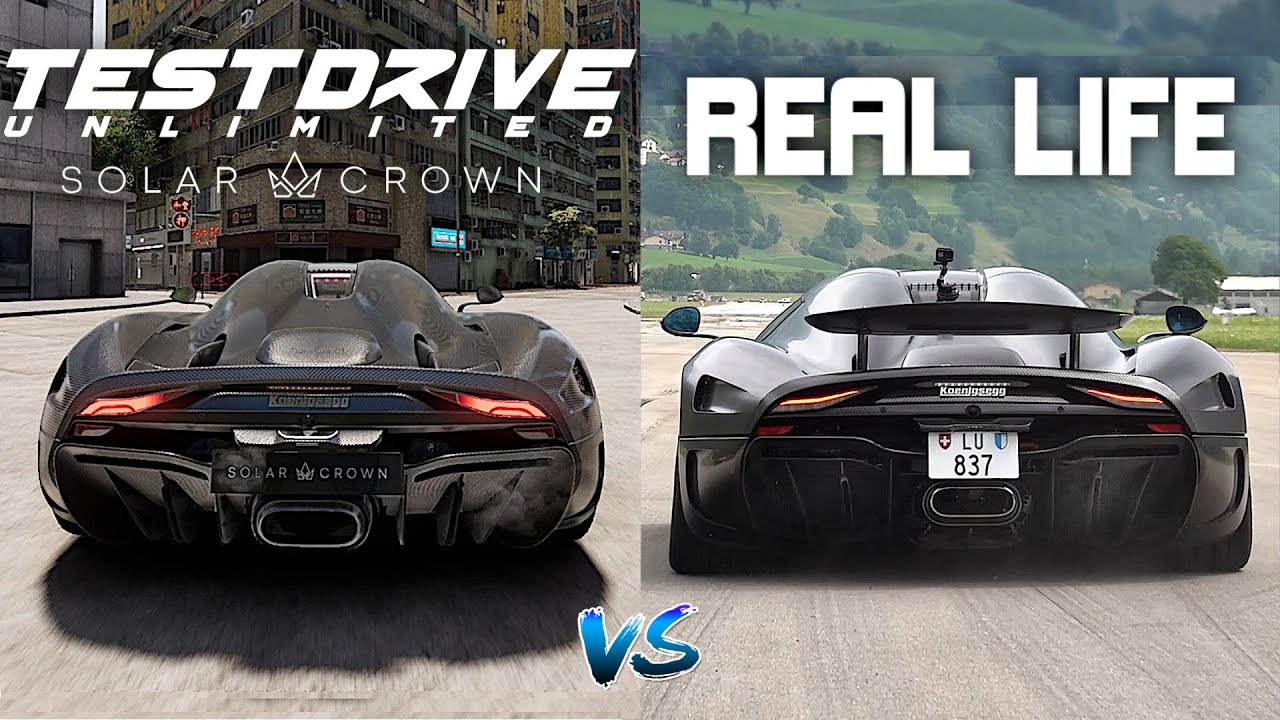 Test Drive Unlimited Solar Crown vs REAL LIFE car Exhaust Sounds Direct Comparison! 🔊 *TDU 2024*