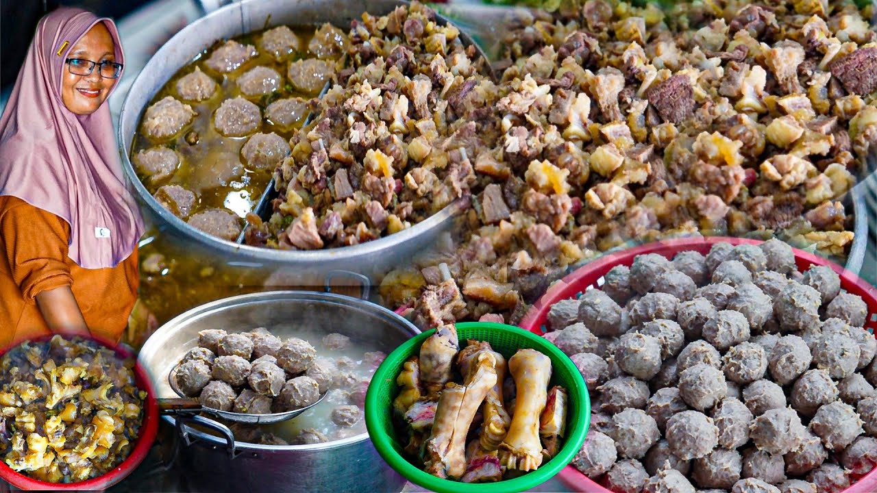 GAK ADA LAWAN !! SATU KWINTAL KIKIL SAPI LUDES HITUNGAN JAM - BAKSO DAN LONTONG KIKIL CAK KHOLIS