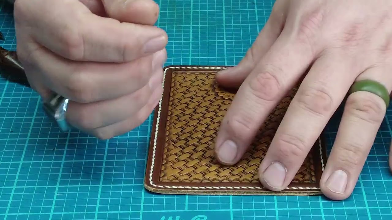 Beveling and Burnishing the edges of your business card wallet