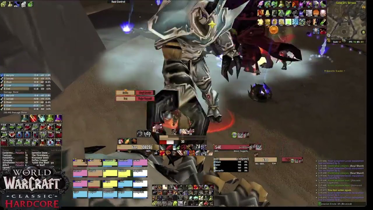 Honor Guild RAQ+ZG 90 mins Raid - World of Warcraft Classic Hardcore